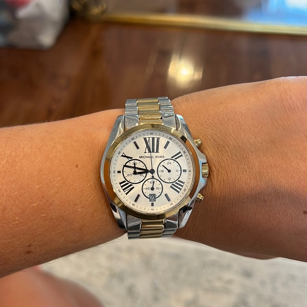 Michael kors gold and silver watch